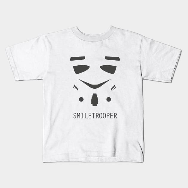 SmileTrooper Kids T-Shirt by DISARAY